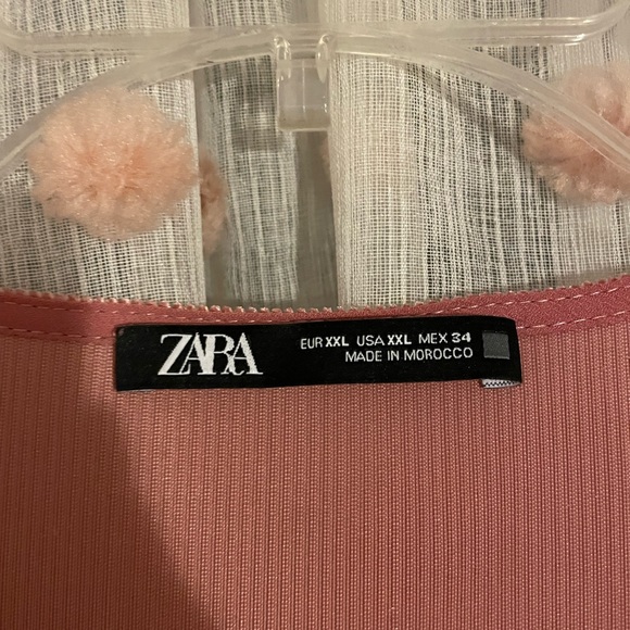 Zara Pink Velvet Dress - Picture 5 of 5
